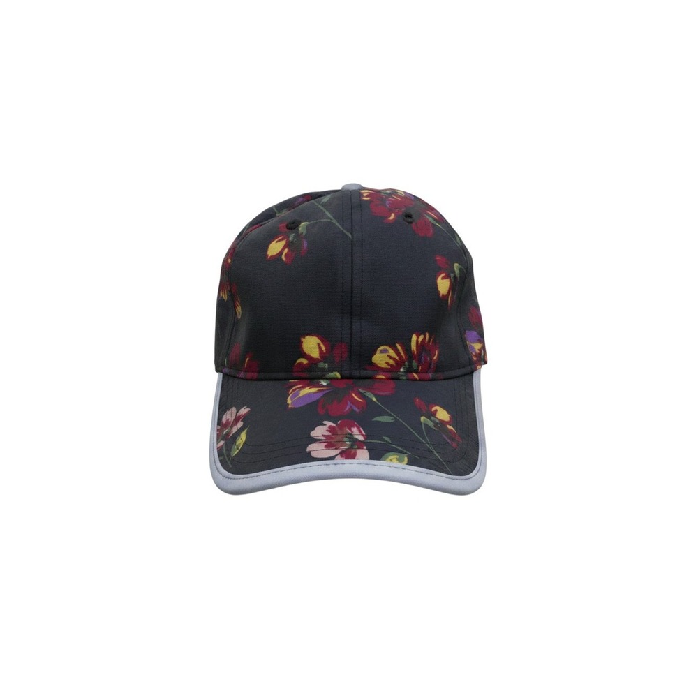Totes Baseball Cap Womens OSFM Black Floral Excellent Recycled Polyester Hat